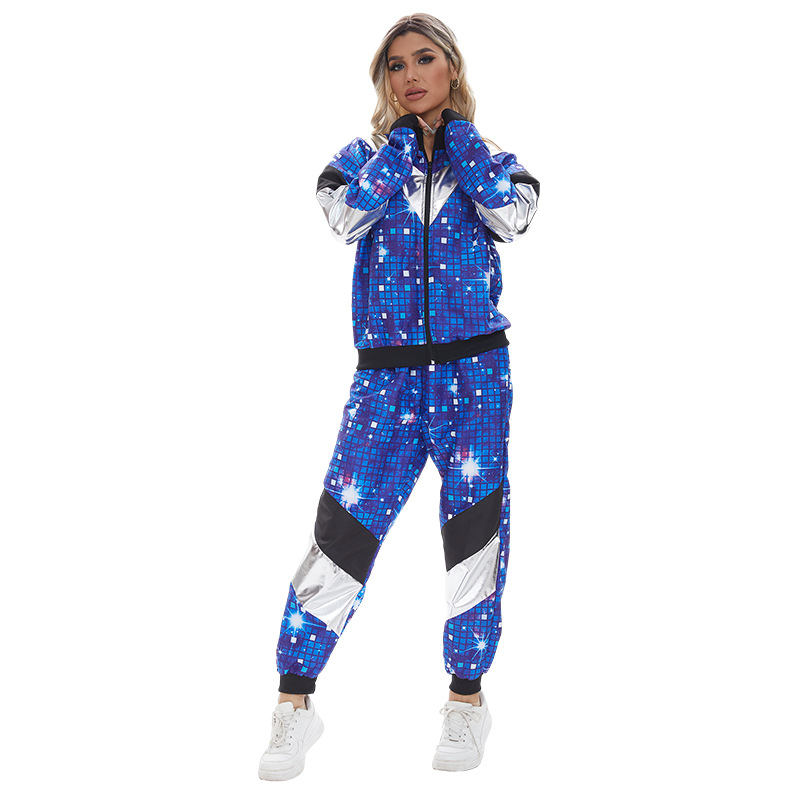 80s Vintage Hip Hop Tracksuit Halloween Retro Costume Fashion Sportswear